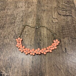 Forever 21 Coral Flower Necklace